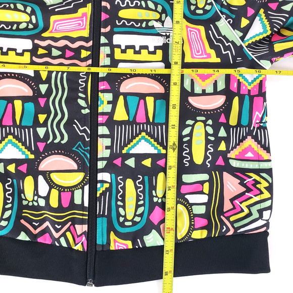 Adidas Girls Size 11-12Y Superstar SST Geometric Track Jacket Cropped Stripes - Picture 8 of 11